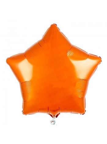 Фольгированный шар звезда "Оранжевая"