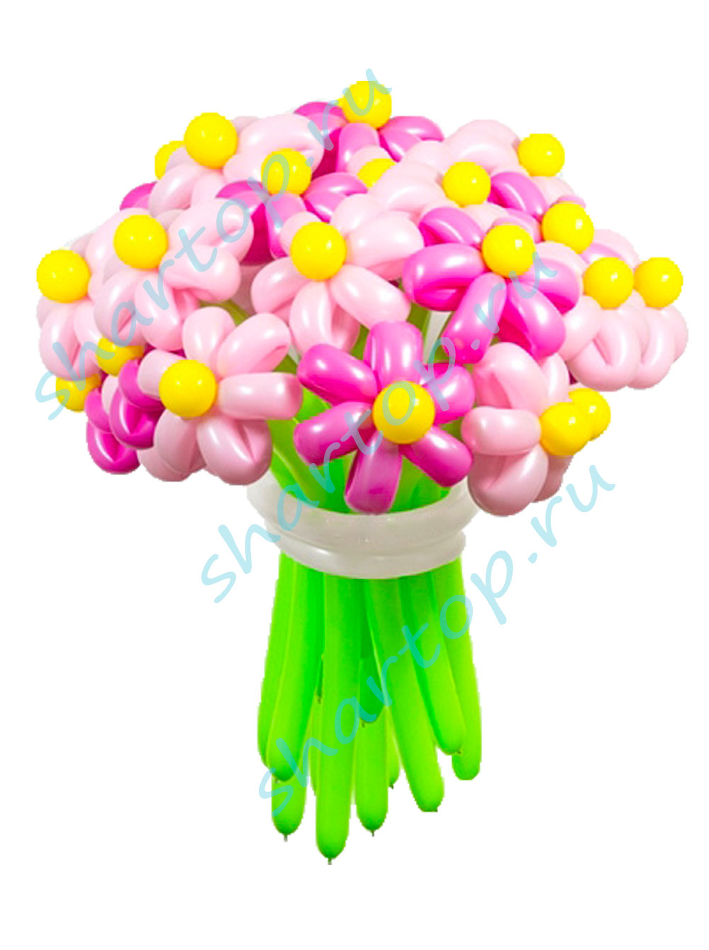 Цветы из шариков купить. Цветы из воздушных шаров. Букет из шаров "ромашки". Цветочки из шариков. Букет из шаров "розовый".
