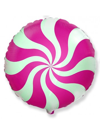 Фольгированный шар "Леденец Розовый" 46 см