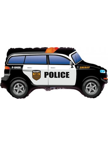 Фольгированный шар с гелием "Полицейская машина" 84 см