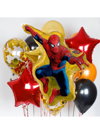 Букет из шаров "Человек Паук" Spiderman